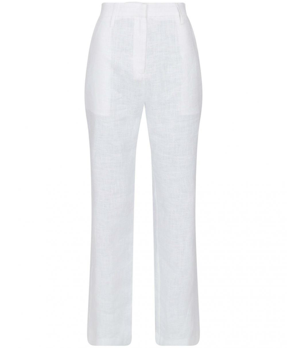 Dame Alice Heavy Linen Pants White | Neo Noir Bukser