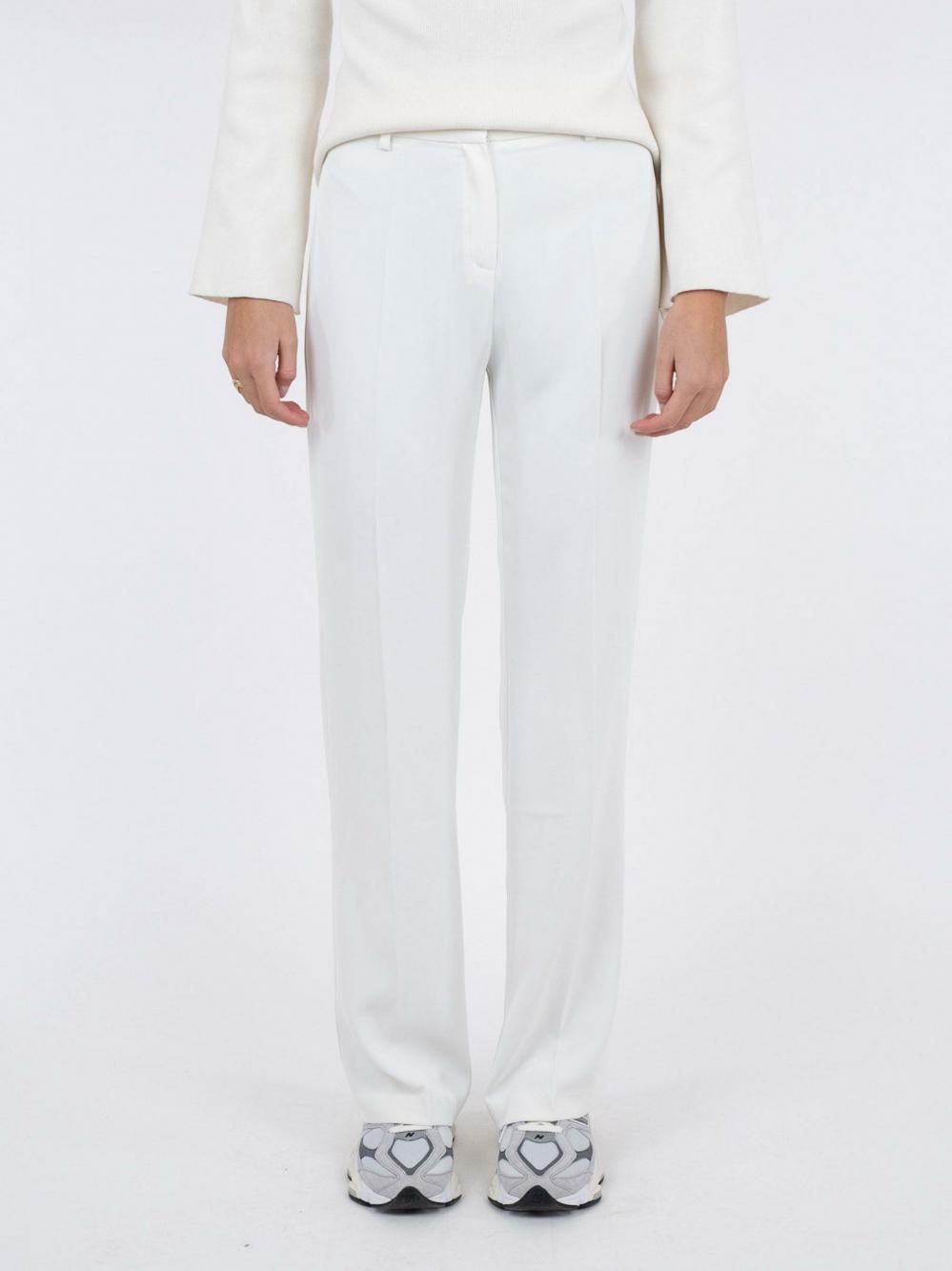 Dame Alice Solid Pants White | Neo Noir Bukser