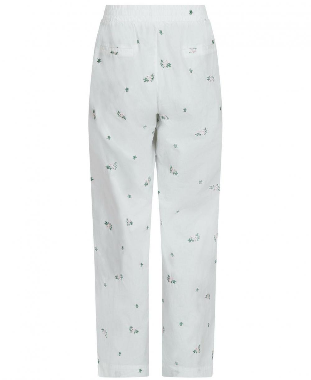 Dame Astra Clean Flower Pants White | Neo Noir Bukser