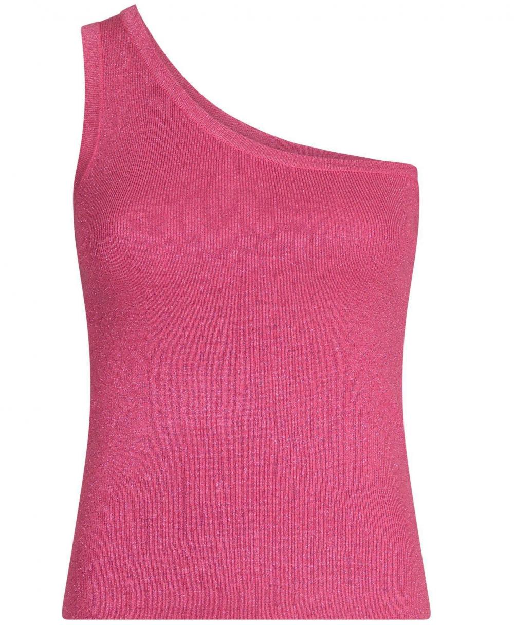 Dame Clementine Glitter Knit Top Pink | Neo Noir Toppe