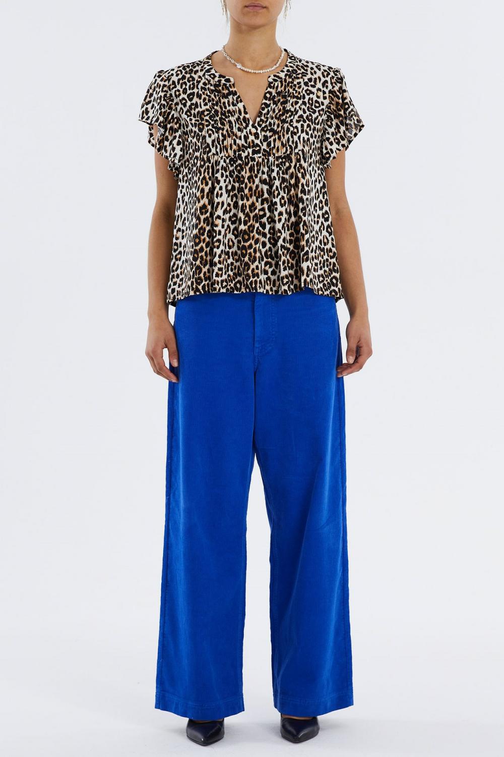 Dame Isabel Top Leopard Print | Lollys Laundry Toppe