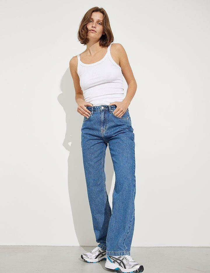 Dame Reecely-G Jeans Mid Vintage Blue | Global Funk Jeans