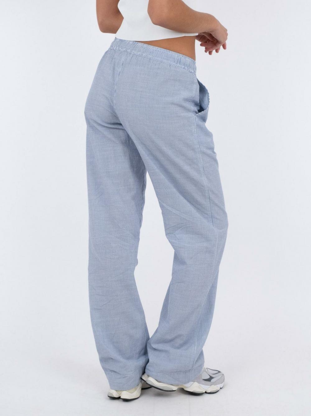 Dame Sonar Mini Stripe Pants Blue | Neo Noir Bukser