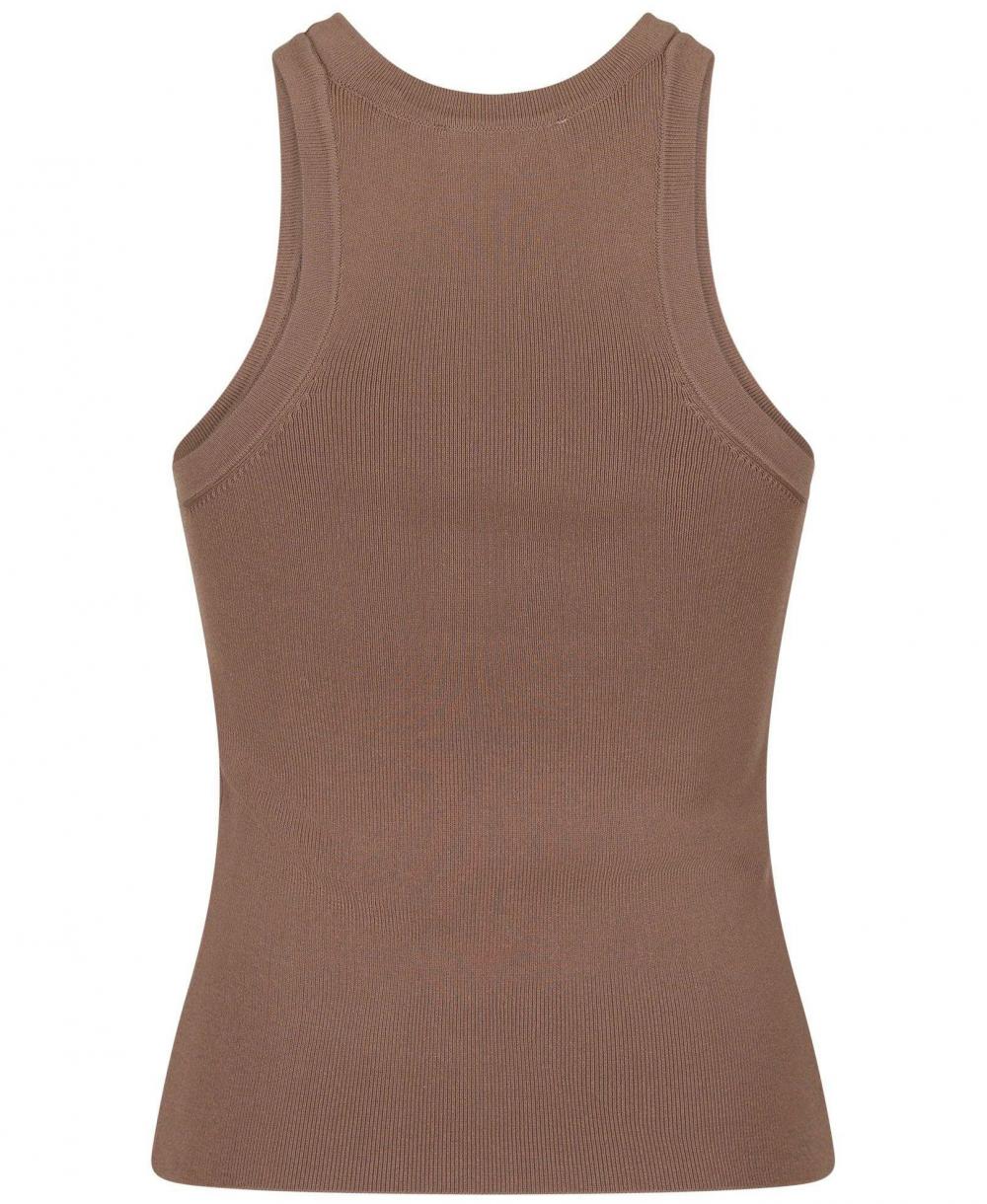 Dame Willy Knitted Top Dusty Brown | Neo Noir Toppe