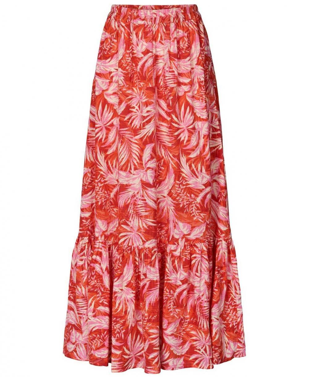 Dame Sunset Skirt Red | Lollys Laundry Nederdele