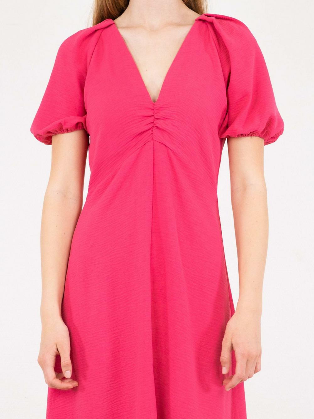 Dame Bomba Solid Dress Pink | Neo Noir Kjoler